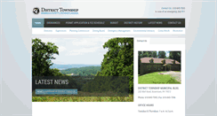 Desktop Screenshot of districttownship.org