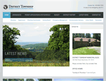 Tablet Screenshot of districttownship.org